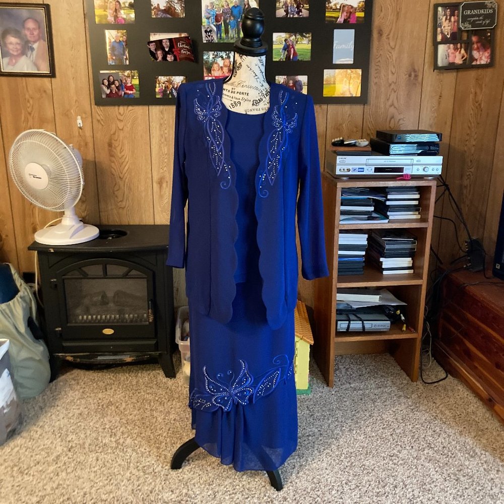 FAD Fashion Evening Gown. 3 Piece. EUC